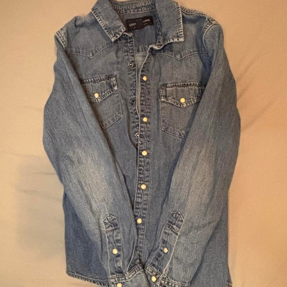 Lucky brand denim button snap shirt - Picture 6 of 6
